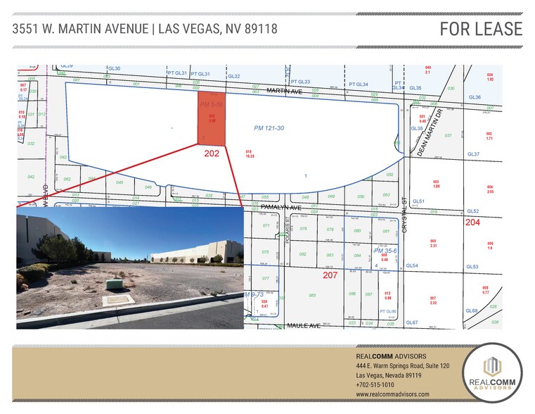 More Photos Of 3551 W. Martin Avenue, Las Vegas Land For Lease