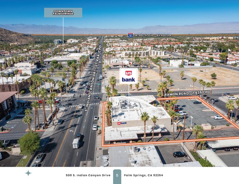 More Photos Of 500 S Indian Canyon Dr, Palm Springs Bank For Sale