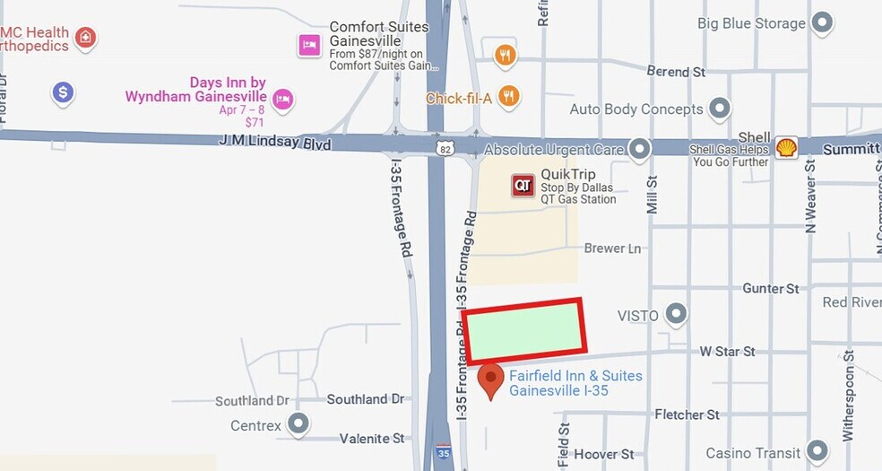 More Photos Of 1306 I-35 Interstate Frontage 76240, Gainesville Industrial For Sale