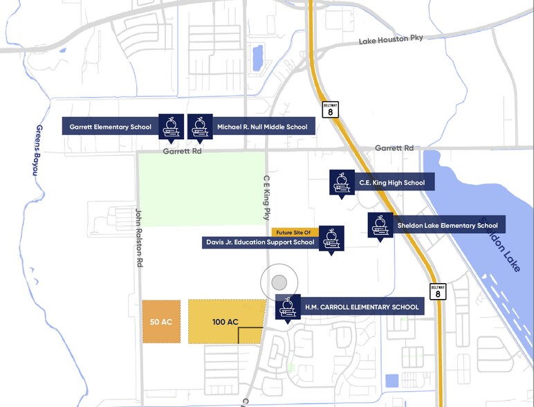 More Photos Of 9911 C E King Pky, Houston Land For Sale