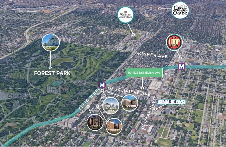 Primary Photo Of 501-523 DeBaliviere Ave, Saint Louis Land For Sale