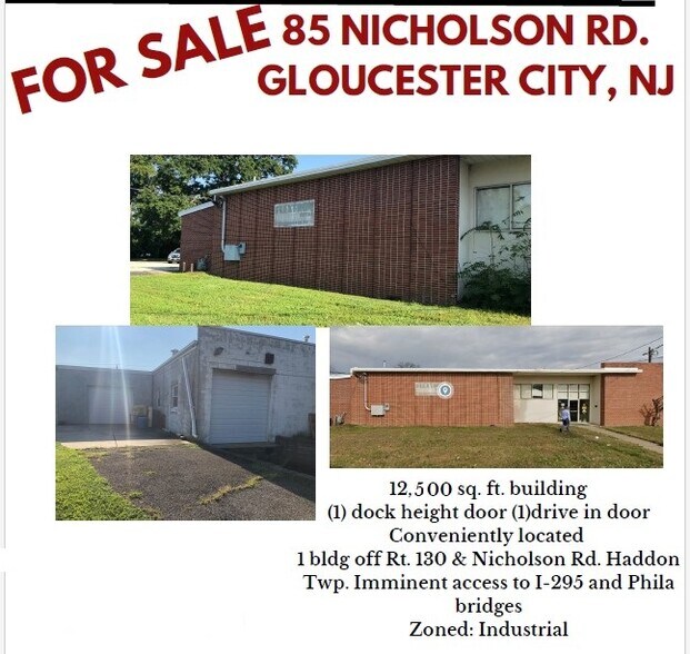 Primary Photo Of 85 Nicholson Rd, Gloucester City Manufacturing For Sale