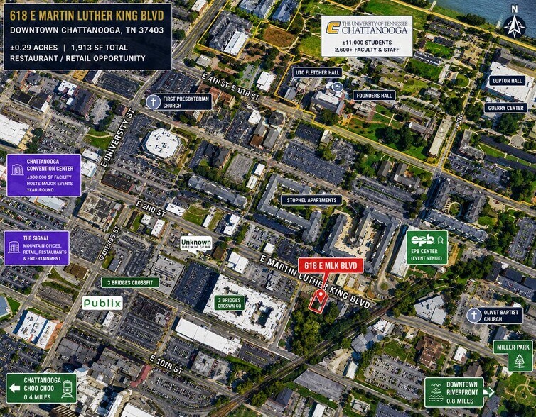Primary Photo Of 618 E Martin L King Blvd, Chattanooga Land For Sale