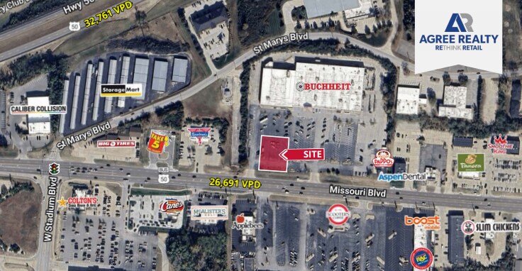 Primary Photo Of 2304 Missouri Boulevard, Jefferson City Land For Lease