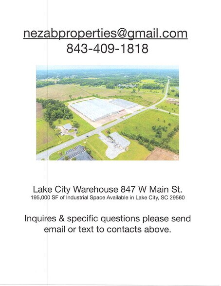 More Photos Of 847 W Main St, Lake City Warehouse For Lease