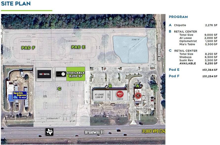 More Photos Of 8809 Broadway St, Pearland Freestanding For Lease