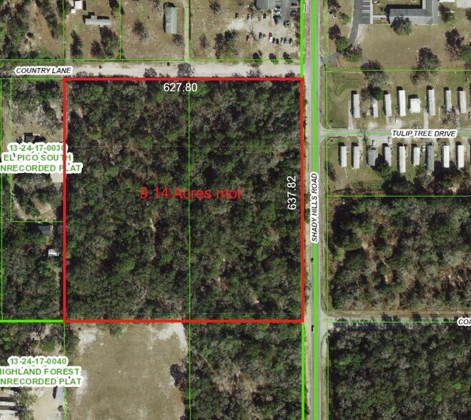 Primary Photo Of Shady Hills Road @ Country Lane, Spring Hill Land For Sale