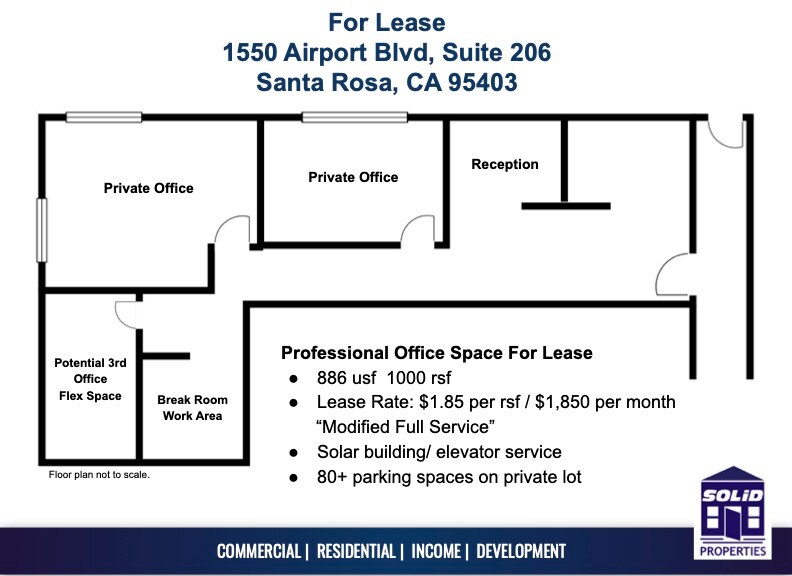 More Photos Of 1550 Airport Blvd, Santa Rosa Office For Lease