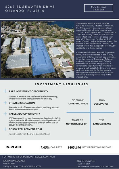 More Photos Of 6962 Edgewater Dr, Orlando Warehouse For Sale