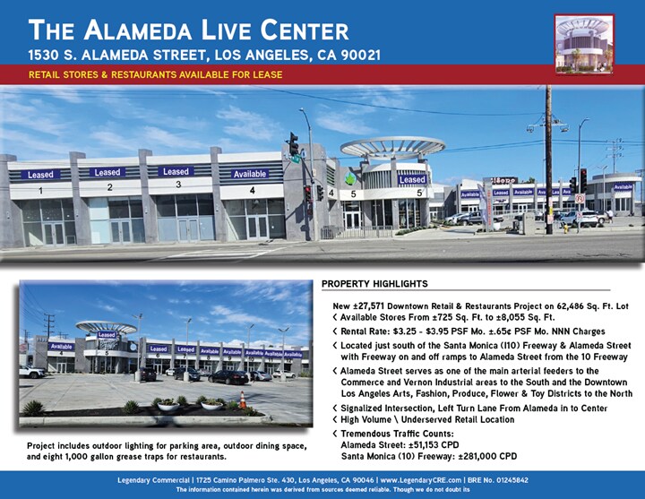 More Photos Of 1530 S Alameda St, Los Angeles General Retail For Lease