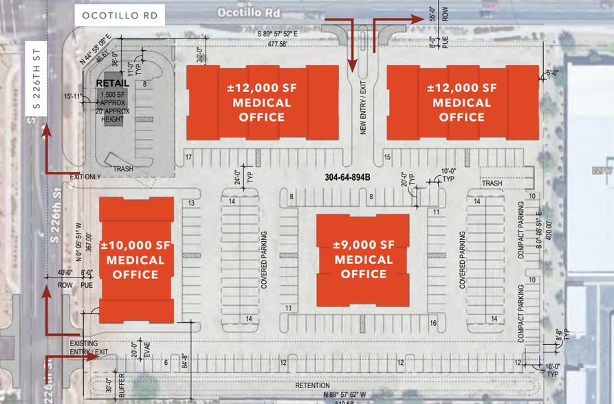 More Photos Of SEC 226th St & Ocotillo Rd, Queen Creek Unknown For Lease
