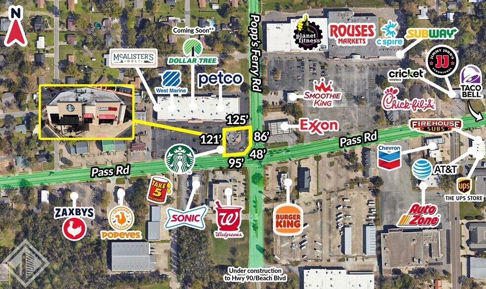 More Photos Of 2404 Pass Rd, Biloxi Freestanding For Lease