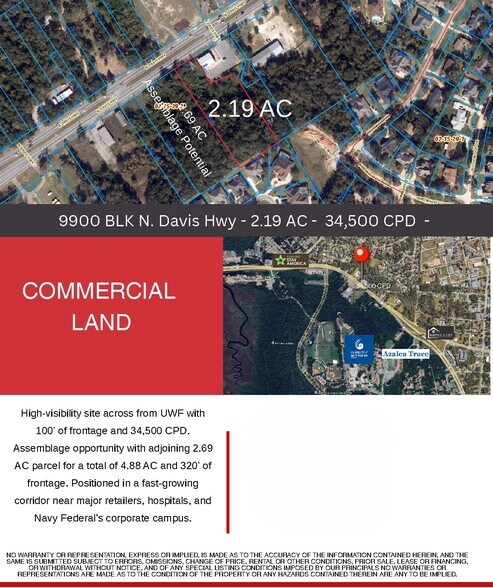 More Photos Of 9838 Davis Highway, Pensacola Land For Sale