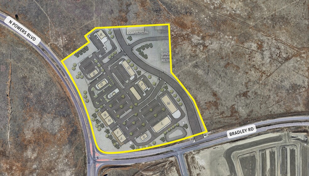 Primary Photo Of NEC of Powers Blvd & Bradley Rd, Colorado Springs General Retail For Lease