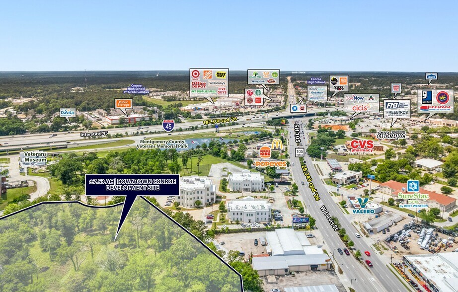 More Photos Of 735 1/2 W Davis St, Conroe Land For Sale