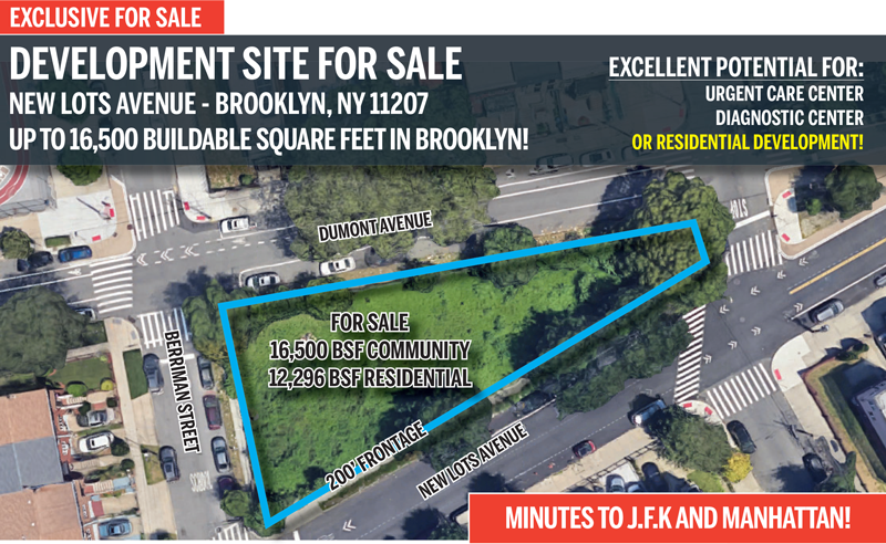 Primary Photo Of New Lots Ave, Brooklyn Land For Sale