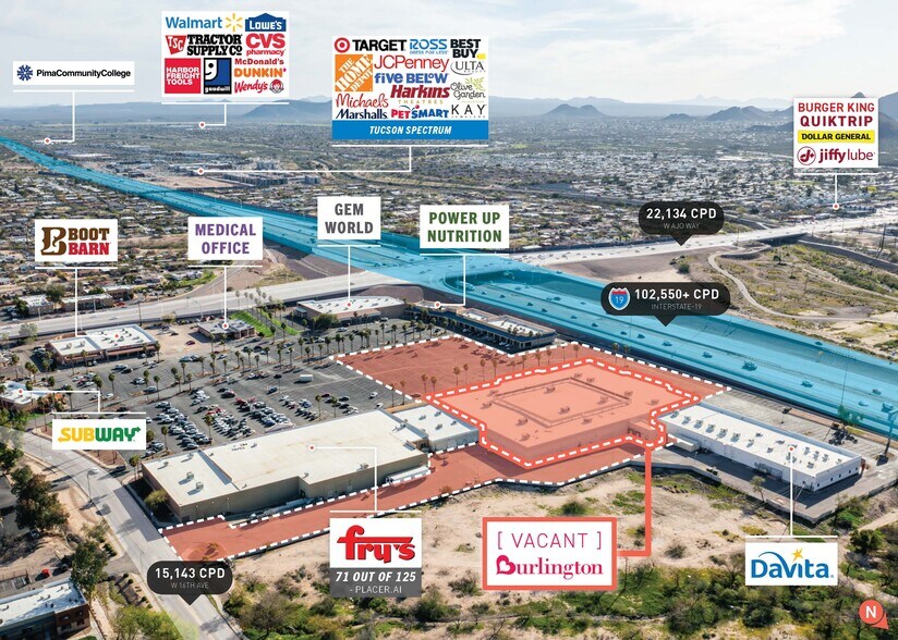 More Photos Of 3660 S 16th Ave, Tucson Department Store For Lease