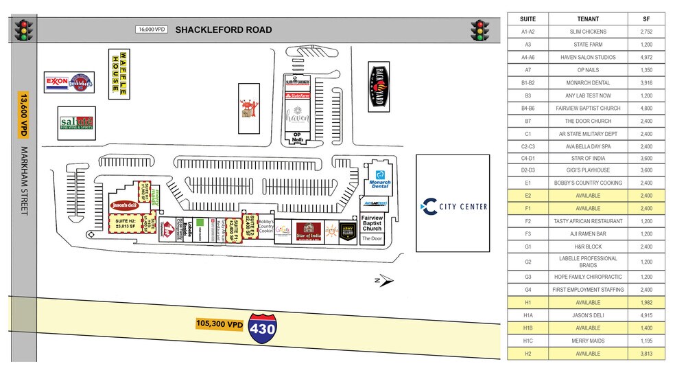 More Photos Of Markham & Shackleford, Little Rock Unknown For Lease
