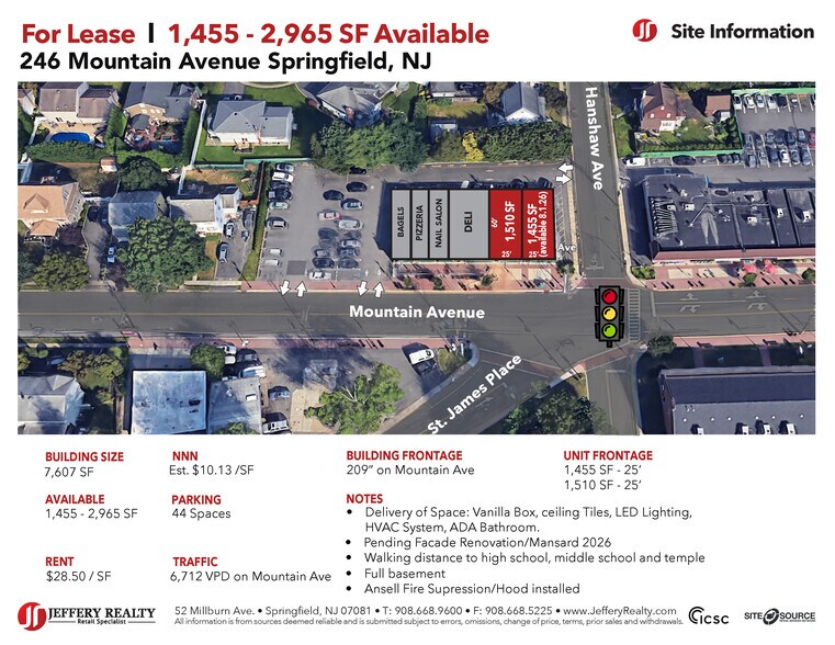 More Photos Of 246 Mountain Ave, Springfield Storefront For Lease
