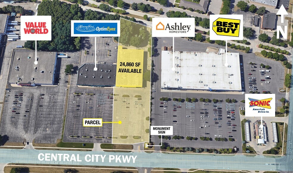 More Photos Of 35150 Central City Pky, Westland Freestanding For Lease