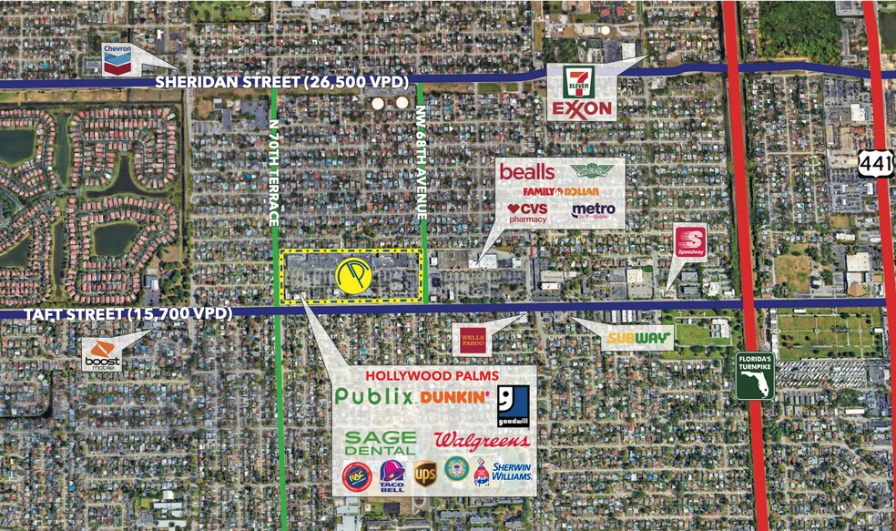 More Photos Of 6805-7031 Taft St, Hollywood Unknown For Lease