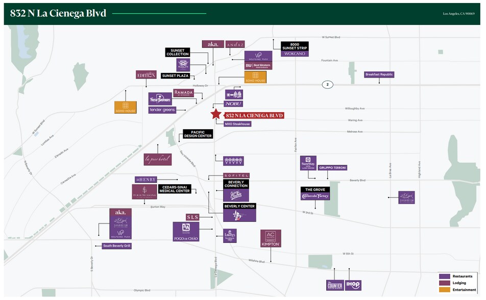 More Photos Of 832 N La Cienega Blvd, Los Angeles Land For Lease