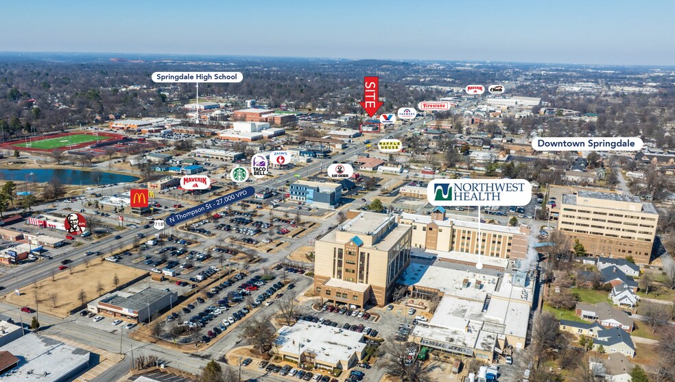 More Photos Of 100 N Thompson St, Springdale Freestanding For Sale