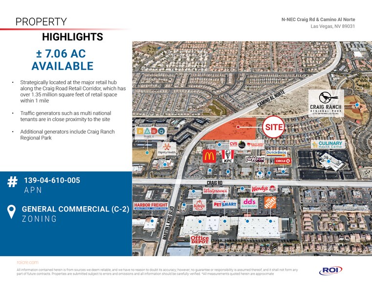More Photos Of Craig Road & Camino Al Norte, North Las Vegas Land For Sale