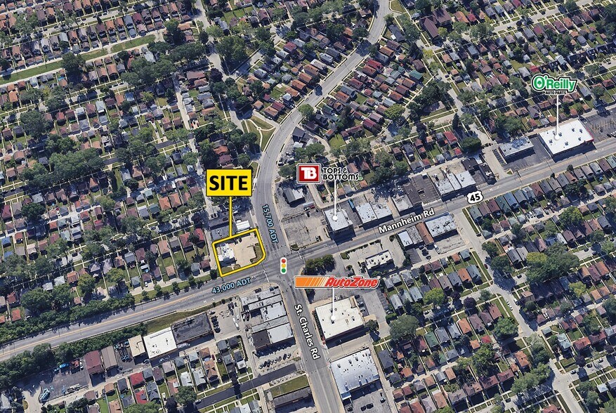 Primary Photo Of 4019 Saint Charles Rd, Bellwood Fast Food For Lease