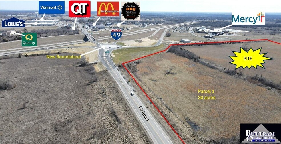 More Photos Of SWC Fir Rd & I-49, Carthage Land For Sale