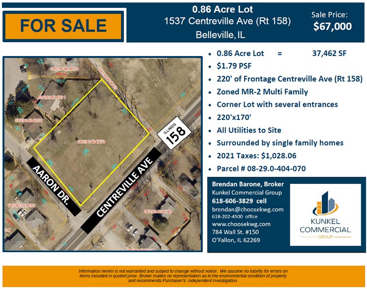 More Photos Of 1537 Centreville Ave, Belleville Land For Sale