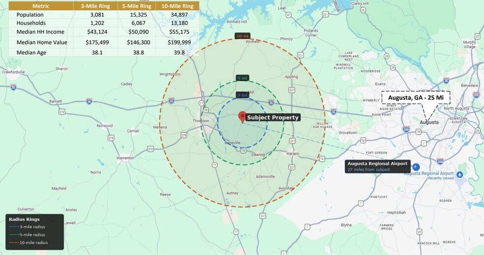 More Photos Of 1081 Davis Cir, Thomson Land For Sale