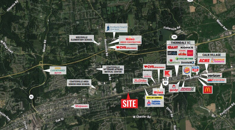 More Photos Of 2320-2324 E Lincoln Hwy, Coatesville Freestanding For Lease