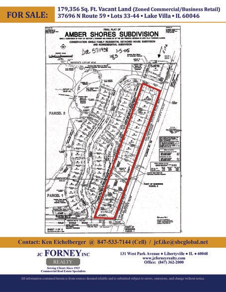 More Photos Of 37696 N IL Rt 59, Lake Villa Land For Sale
