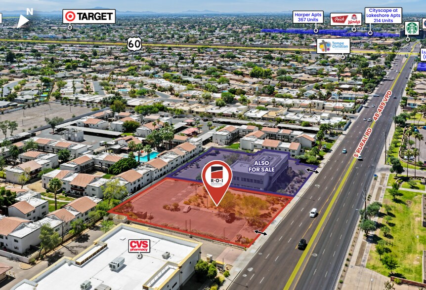 Primary Photo Of 3353 Rural rd, Tempe Land For Sale