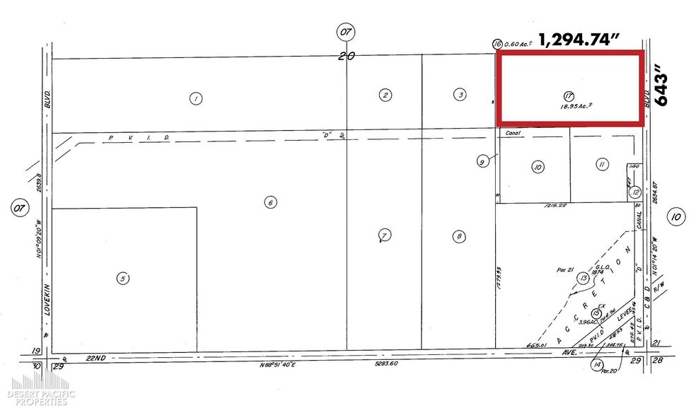 More Photos Of 21101 C and D blvd, Blythe Land For Sale