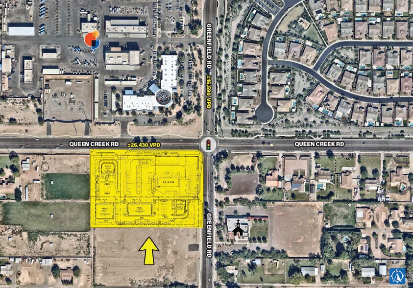 Primary Photo Of Greenfield Rd & Queen Creek Rd, Gilbert Land For Lease