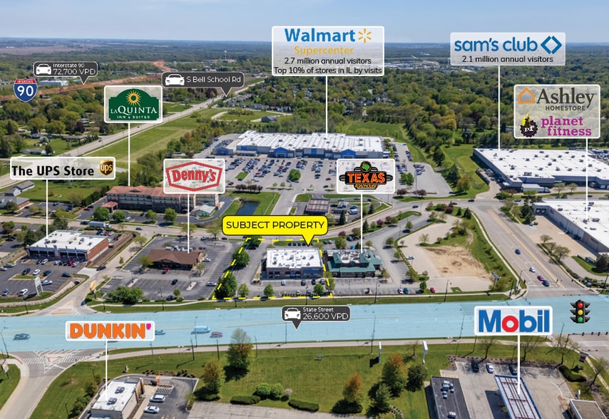 More Photos Of 7310 Walton St, Rockford Freestanding For Sale