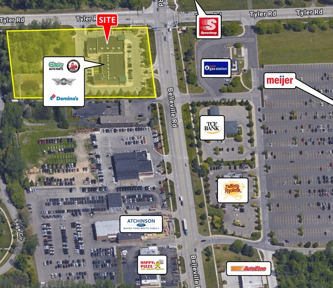 More Photos Of 9500-9624 Belleville Rd, Belleville Storefront Retail Office For Lease