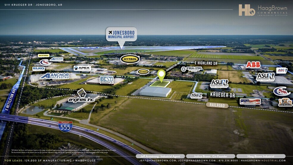 More Photos Of 5111 Krueger Dr, Jonesboro Warehouse For Lease