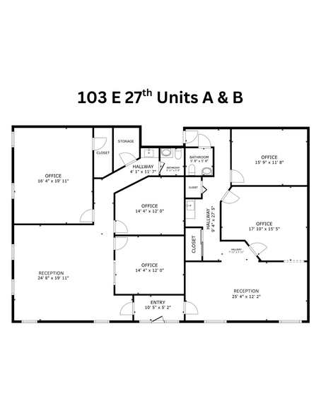 More Photos Of 103-105 103-105 E 27th St, Hays Office For Sale