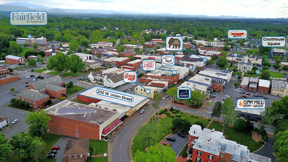 More Photos Of 200-204 W Union, Morganton Storefront For Lease