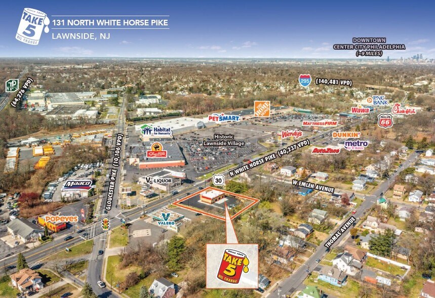 More Photos Of 131 N White Horse Pike, Lawnside Auto Repair For Lease