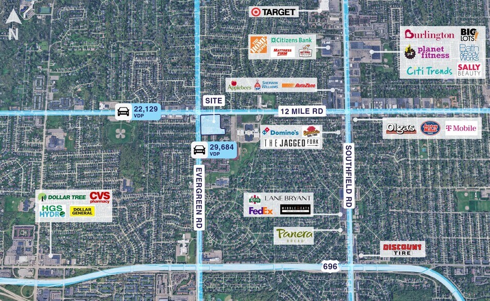 More Photos Of 19715-19855 W Twelve Mile Rd, Southfield Unknown For Lease
