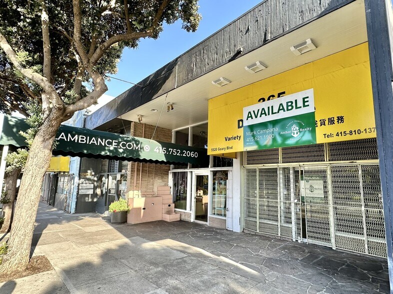More Photos Of 5520-5526 Geary Blvd, San Francisco Storefront For Lease