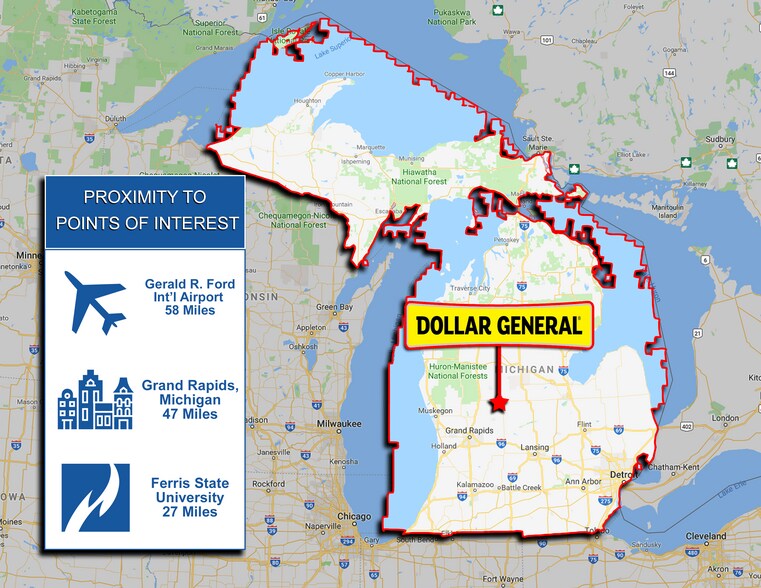 More Photos Of 9454 N Greenville Rd, Lakeview Freestanding For Sale
