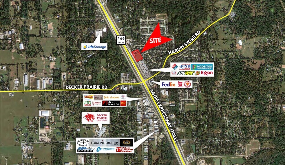 More Photos Of 2.43ac SH 249 & Decker Prairie Rd, Pinehurst Land For Lease
