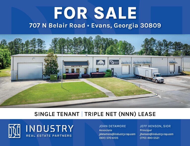 Primary Photo Of 707 N Belair Rd, Evans Warehouse For Sale