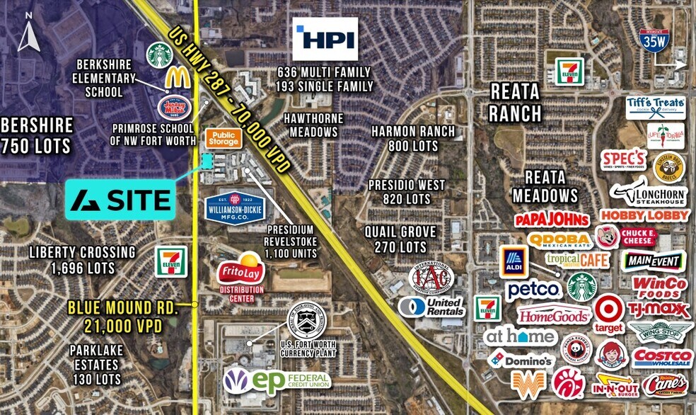 Primary Photo Of Blue Mound Rd. & US HWY 287, Fort Worth General Retail For Lease