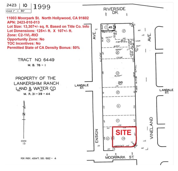 More Photos Of 11003 Moorpark St, North Hollywood Land For Sale